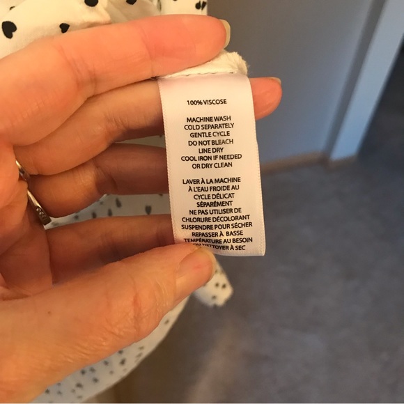 BeachLunchLounge Black and White Heart Blouse - Picture 6 of 8